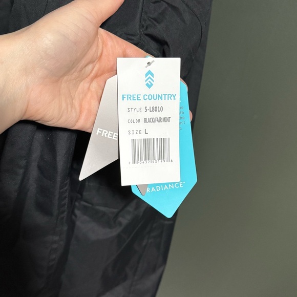 Free Country Radiance Black Jacket Women’s Size Large NWT 5-L8010 - Picture 5 of 6